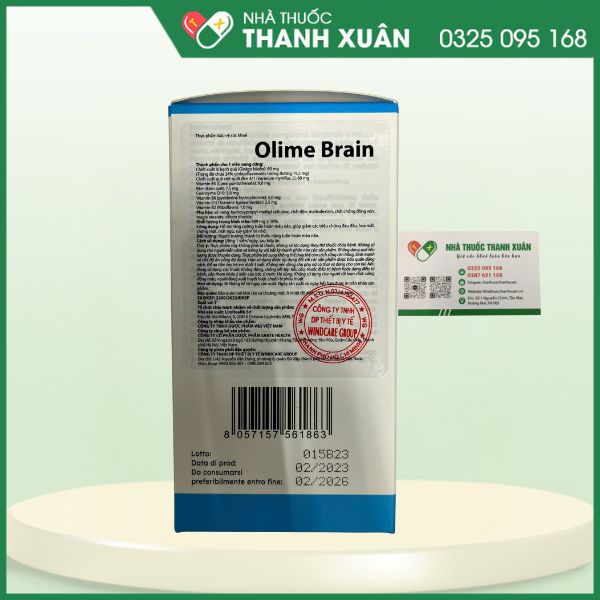 Olime Brain - Hỗ trợ tăng cường tuần hoàn máu não